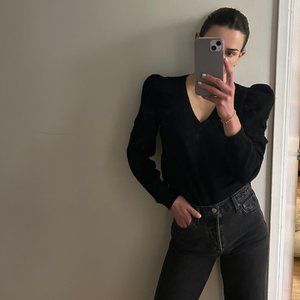 FRAME black cashmere sweater